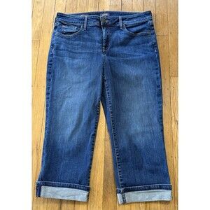 NYDJ Marilyn Crop Jeans Cuffed Medium Wash Women's size 12
